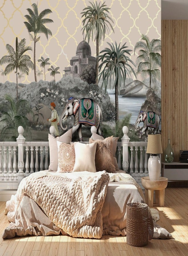 999STORE Jodhpur A Rich Rajasthan Theme Wallpaper Indian Wallpaper Wallpaper for Walls Bedroom (Non8X60458) - Image 1